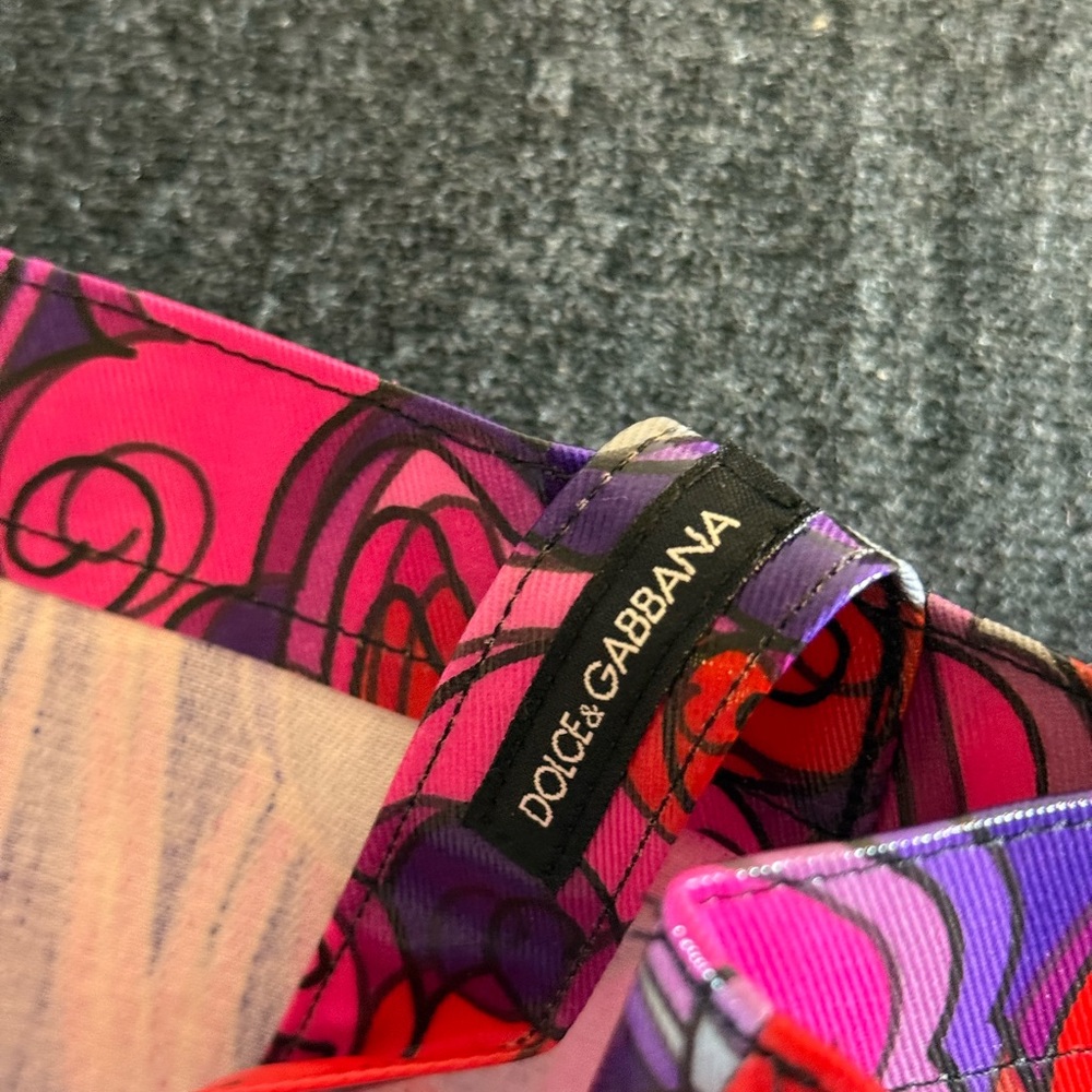 Dolce‎ & Gabbana Small Shopping Tote NWT. 3D Psychedelic Clouds 2022 - Picture 3 of 15